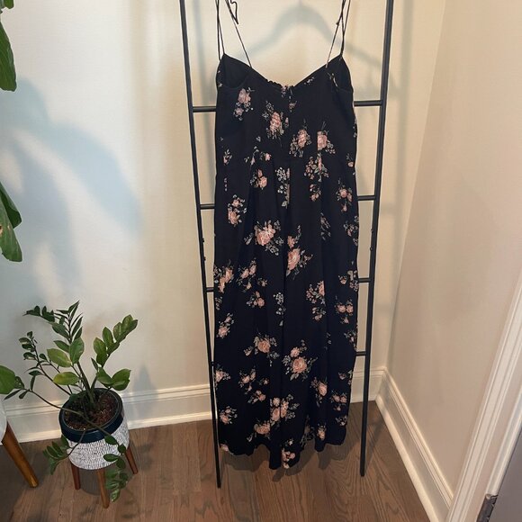 Reformation Portia Black Floral Jumpsuit - Picture 8 of 11
